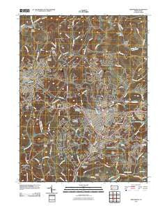 Greensburg Pennsylvania Historical topographic map, 1:24000 scale, 7.5 X 7.5 Minute, Year 2010