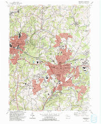 Greensburg Pennsylvania Historical topographic map, 1:24000 scale, 7.5 X 7.5 Minute, Year 1993