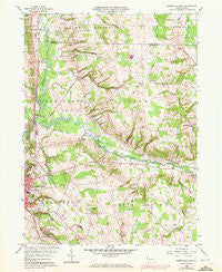 Greensville East Pennsylvania Historical topographic map, 1:24000 scale, 7.5 X 7.5 Minute, Year 1958