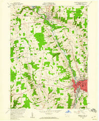 Greensville West Pennsylvania Historical topographic map, 1:24000 scale, 7.5 X 7.5 Minute, Year 1958
