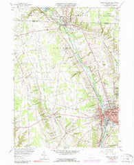 Greenville West Pennsylvania Historical topographic map, 1:24000 scale, 7.5 X 7.5 Minute, Year 1958