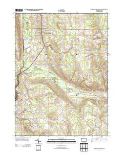 Greenville East Pennsylvania Historical topographic map, 1:24000 scale, 7.5 X 7.5 Minute, Year 2013