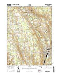 Greenville West Pennsylvania Current topographic map, 1:24000 scale, 7.5 X 7.5 Minute, Year 2016