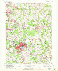 Grove City Pennsylvania Historical topographic map, 1:24000 scale, 7.5 X 7.5 Minute, Year 1961