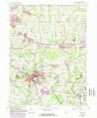 Grove City Pennsylvania Historical topographic map, 1:24000 scale, 7.5 X 7.5 Minute, Year 1961