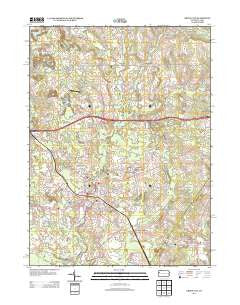 Grove City Pennsylvania Historical topographic map, 1:24000 scale, 7.5 X 7.5 Minute, Year 2013