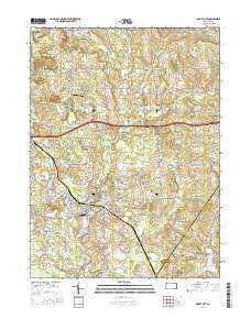 Grove City Pennsylvania Current topographic map, 1:24000 scale, 7.5 X 7.5 Minute, Year 2016