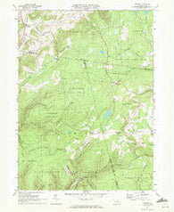 Grover Pennsylvania Historical topographic map, 1:24000 scale, 7.5 X 7.5 Minute, Year 1969