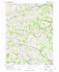 Hackett Pennsylvania Historical topographic map, 1:24000 scale, 7.5 X 7.5 Minute, Year 1953