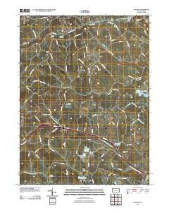 Hackett Pennsylvania Historical topographic map, 1:24000 scale, 7.5 X 7.5 Minute, Year 2010