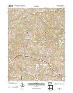 Hackett Pennsylvania Historical topographic map, 1:24000 scale, 7.5 X 7.5 Minute, Year 2013