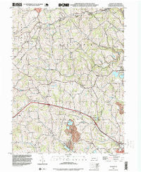 Hackett Pennsylvania Historical topographic map, 1:24000 scale, 7.5 X 7.5 Minute, Year 1993