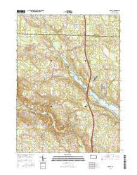 Hadley Pennsylvania Current topographic map, 1:24000 scale, 7.5 X 7.5 Minute, Year 2016