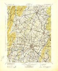 Hagerstown Maryland Historical topographic map, 1:125000 scale, 30 X 30 Minute, Year 1943