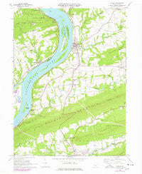 Halifax Pennsylvania Historical topographic map, 1:24000 scale, 7.5 X 7.5 Minute, Year 1969