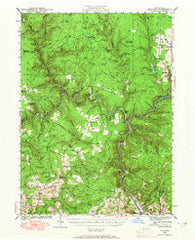 Hallton Pennsylvania Historical topographic map, 1:62500 scale, 15 X 15 Minute, Year 1940