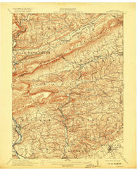 Hamburg Pennsylvania Historical topographic map, 1:62500 scale, 15 X 15 Minute, Year 1911