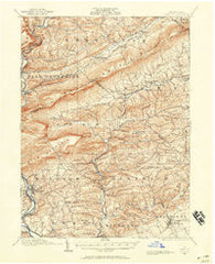 Hamburg Pennsylvania Historical topographic map, 1:62500 scale, 15 X 15 Minute, Year 1909