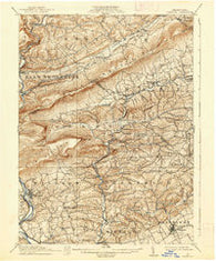 Hamburg Pennsylvania Historical topographic map, 1:62500 scale, 15 X 15 Minute, Year 1911