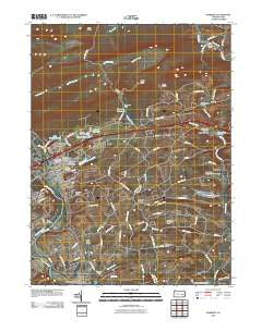 Hamburg Pennsylvania Historical topographic map, 1:24000 scale, 7.5 X 7.5 Minute, Year 2010