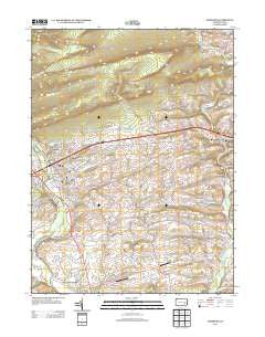 Hamburg Pennsylvania Historical topographic map, 1:24000 scale, 7.5 X 7.5 Minute, Year 2013