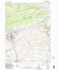 Hamburg Pennsylvania Historical topographic map, 1:24000 scale, 7.5 X 7.5 Minute, Year 1956