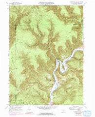 Hammersley Fork Pennsylvania Historical topographic map, 1:24000 scale, 7.5 X 7.5 Minute, Year 1946