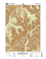 Hammersley Fork Pennsylvania Current topographic map, 1:24000 scale, 7.5 X 7.5 Minute, Year 2016