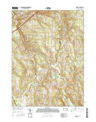 Hammett Pennsylvania Current topographic map, 1:24000 scale, 7.5 X 7.5 Minute, Year 2016