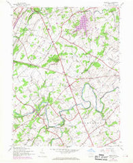 Hampton Pennsylvania Historical topographic map, 1:24000 scale, 7.5 X 7.5 Minute, Year 1944
