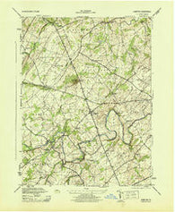Hampton Pennsylvania Historical topographic map, 1:31680 scale, 7.5 X 7.5 Minute, Year 1944