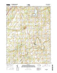 Hampton Pennsylvania Current topographic map, 1:24000 scale, 7.5 X 7.5 Minute, Year 2016