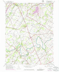 Hampton Pennsylvania Historical topographic map, 1:24000 scale, 7.5 X 7.5 Minute, Year 1944