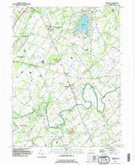 Hampton Pennsylvania Historical topographic map, 1:24000 scale, 7.5 X 7.5 Minute, Year 1990