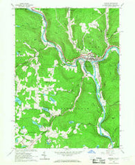 Hancock New York Historical topographic map, 1:24000 scale, 7.5 X 7.5 Minute, Year 1965
