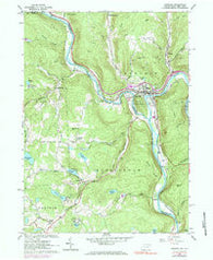 Hancock New York Historical topographic map, 1:24000 scale, 7.5 X 7.5 Minute, Year 1965