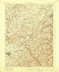Hanover Pennsylvania Historical topographic map, 1:62500 scale, 15 X 15 Minute, Year 1922