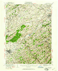 Hanover Pennsylvania Historical topographic map, 1:62500 scale, 15 X 15 Minute, Year 1920