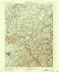 Hanover Pennsylvania Historical topographic map, 1:62500 scale, 15 X 15 Minute, Year 1922