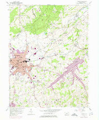 Hanover Pennsylvania Historical topographic map, 1:24000 scale, 7.5 X 7.5 Minute, Year 1954