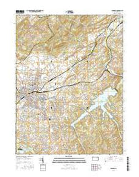 Hanover Pennsylvania Current topographic map, 1:24000 scale, 7.5 X 7.5 Minute, Year 2016