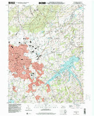 Hanover Pennsylvania Historical topographic map, 1:24000 scale, 7.5 X 7.5 Minute, Year 1998