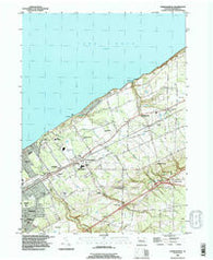 Harborcreek Pennsylvania Historical topographic map, 1:24000 scale, 7.5 X 7.5 Minute, Year 1996