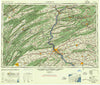 Harrisburg Pennsylvania Historical topographic map, 1:250000 scale, 1 X 2 Degree, Year 1957