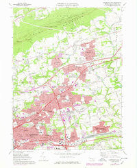 Harrisburg East Pennsylvania Historical topographic map, 1:24000 scale, 7.5 X 7.5 Minute, Year 1969