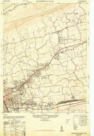 Harrisburg East Pennsylvania Historical topographic map, 1:24000 scale, 7.5 X 7.5 Minute, Year 1947