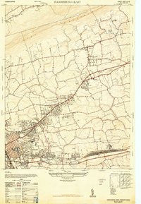 Harrisburg East Pennsylvania Historical topographic map, 1:24000 scale, 7.5 X 7.5 Minute, Year 1947