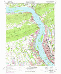 Harrisburg West Pennsylvania Historical topographic map, 1:24000 scale, 7.5 X 7.5 Minute, Year 1969