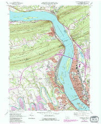 Harrisburg West Pennsylvania Historical topographic map, 1:24000 scale, 7.5 X 7.5 Minute, Year 1969