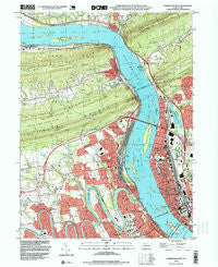 Harrisburg West Pennsylvania Historical topographic map, 1:24000 scale, 7.5 X 7.5 Minute, Year 1993